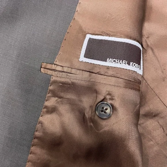 $695 2Pcs Michael Kors Suit Wool Silk Office Men’ Size 40R Business